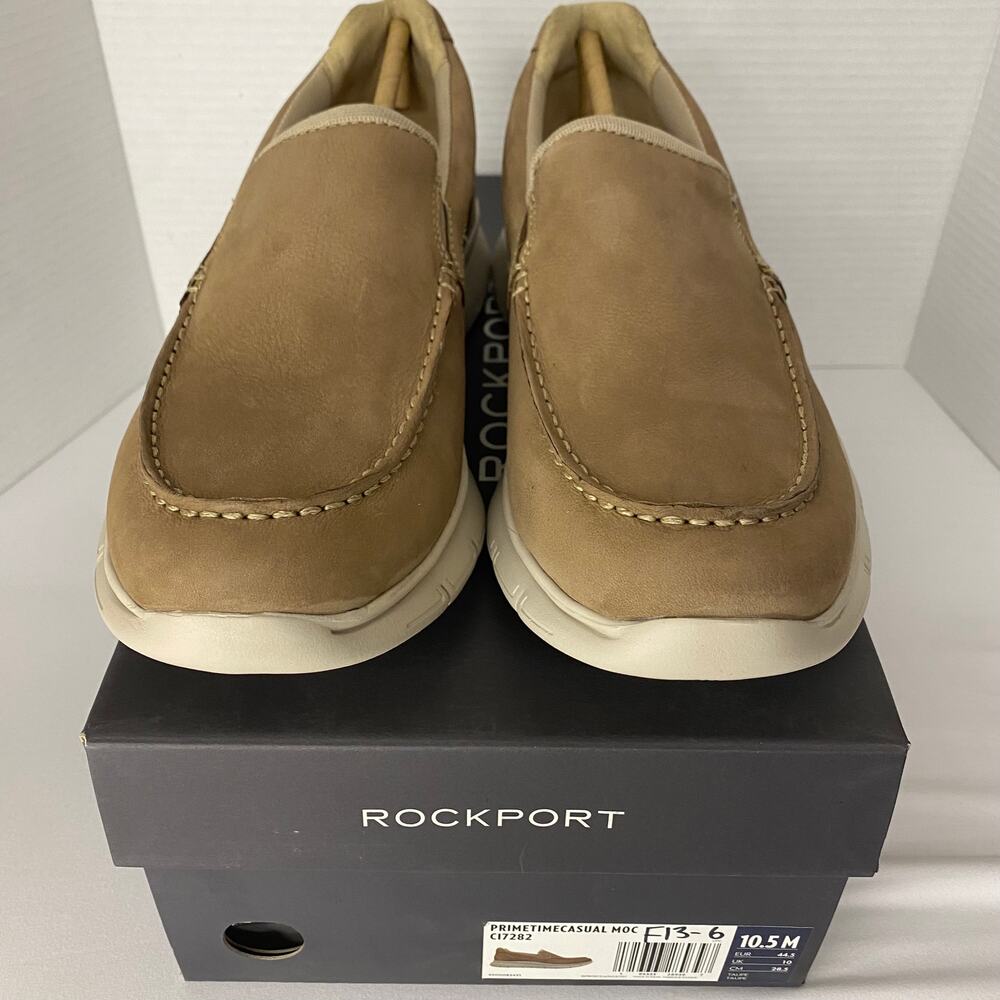 *NEW* Men's 10.5M ROCKPORT Primetime Casual Moc C17282 Taupe